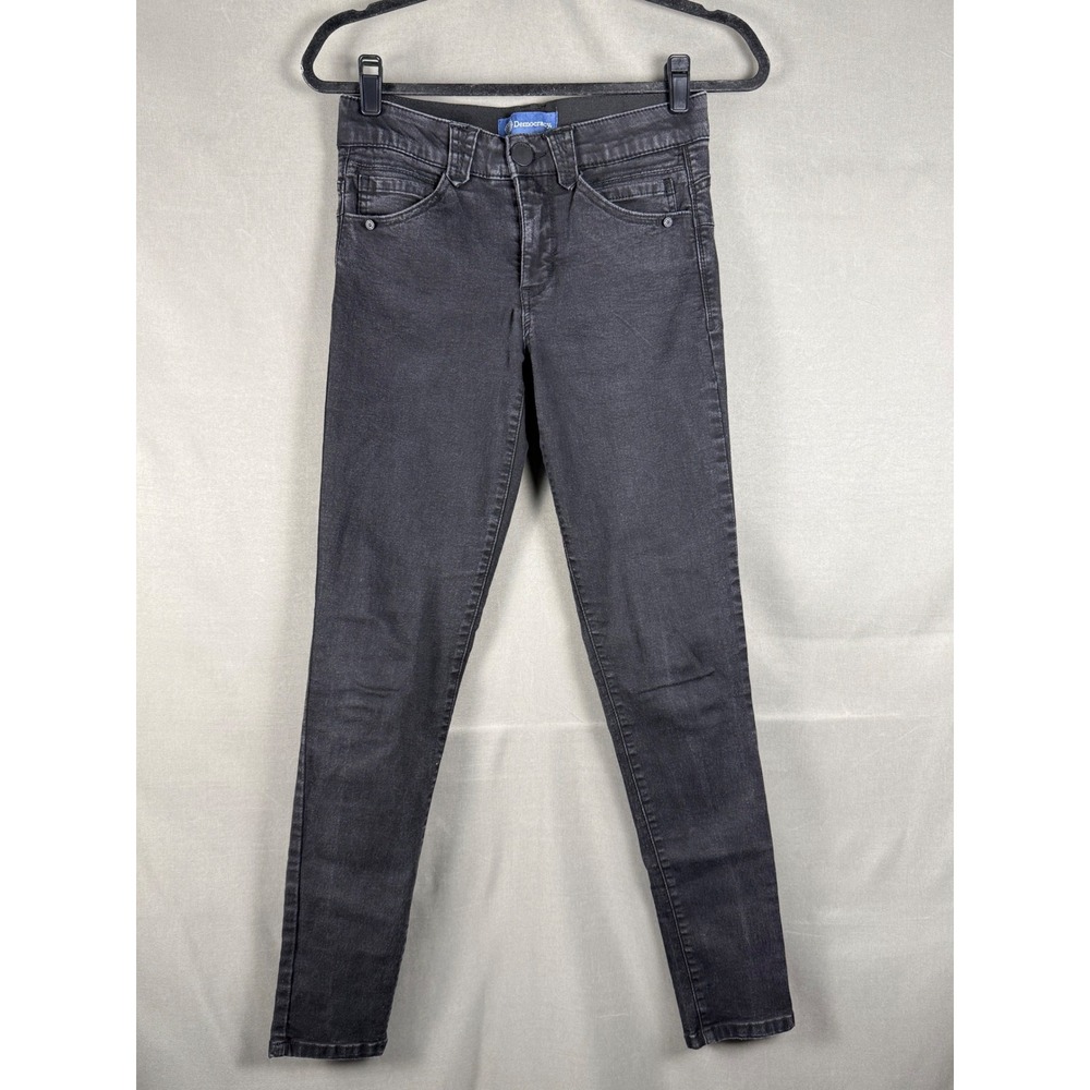 Democracy Jeans Women 2 Black Absolution Skinny Stretch Denim B1105VXSL